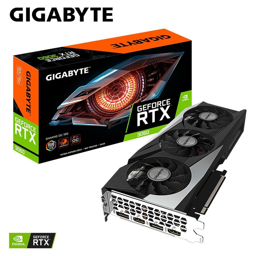 Gigabyte GeForce RTX 3060 GAMING OC 12G (rev. 2.0) Immagine del prodotto 