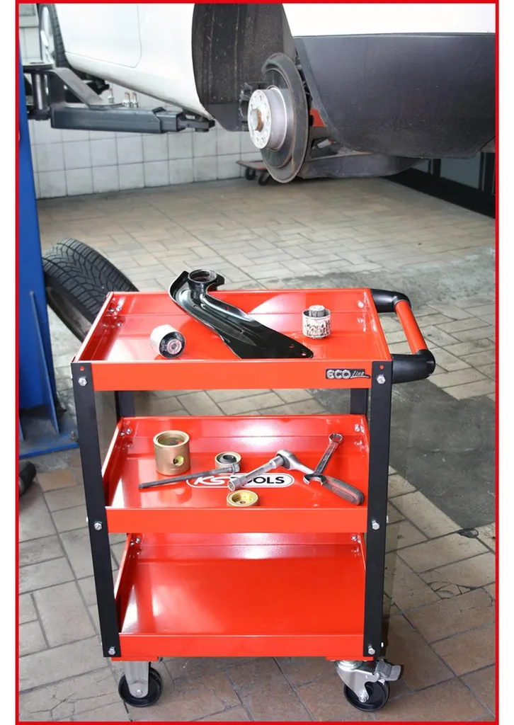 Servante d'atelier à plateaux ECOline KS TOOLS 890.0001 mobile et robuste