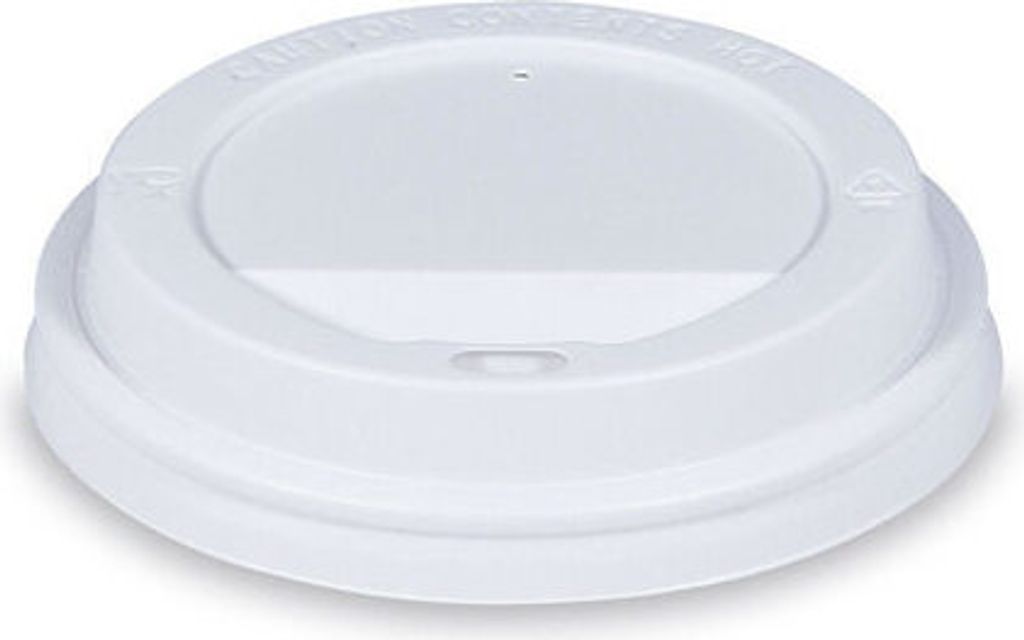 100x Domdeckel weiß für Pappbecher WX-762.. WX-766.. WX-768.. mit 90 mm Ø