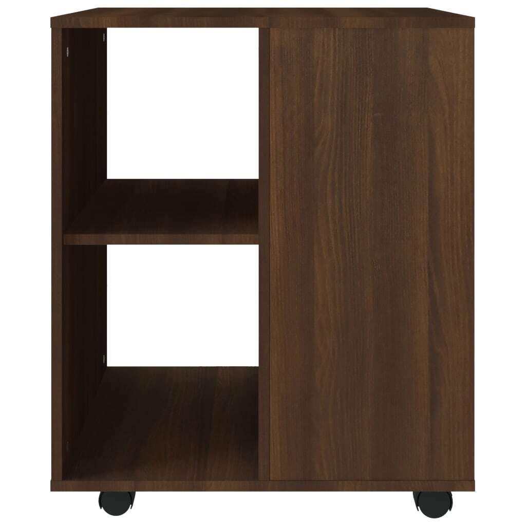 vidaXL Szafka na kółkach brązowy dąb 60x53x72 cm materiał Zdjęcie produktu 5