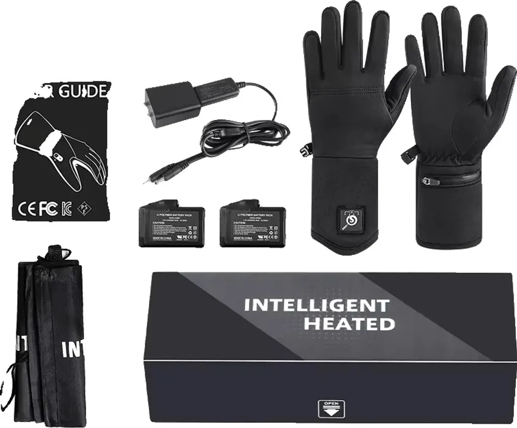 Guanti riscaldati, compatibili con touchscreen, design impermeabile, S13, XL XXL