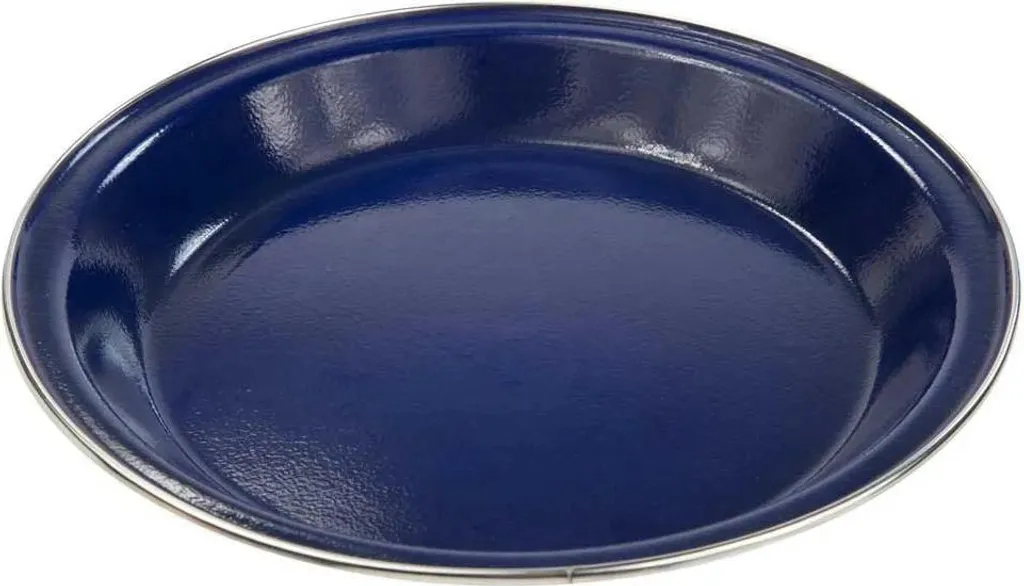 Assiettes en émail bleu 24 cm Regatta : la vaisselle incassable chic