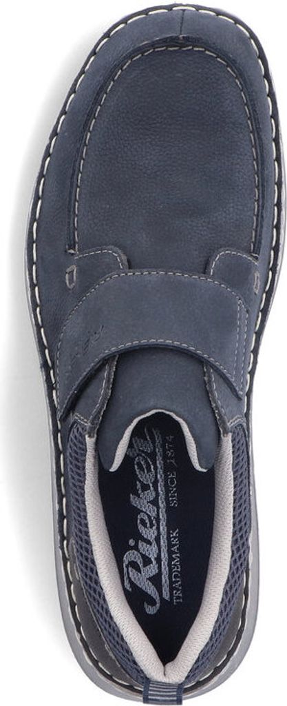 Rieker Slipper - Blau Veloursleder Größe: 41 Normal Produktbild 31