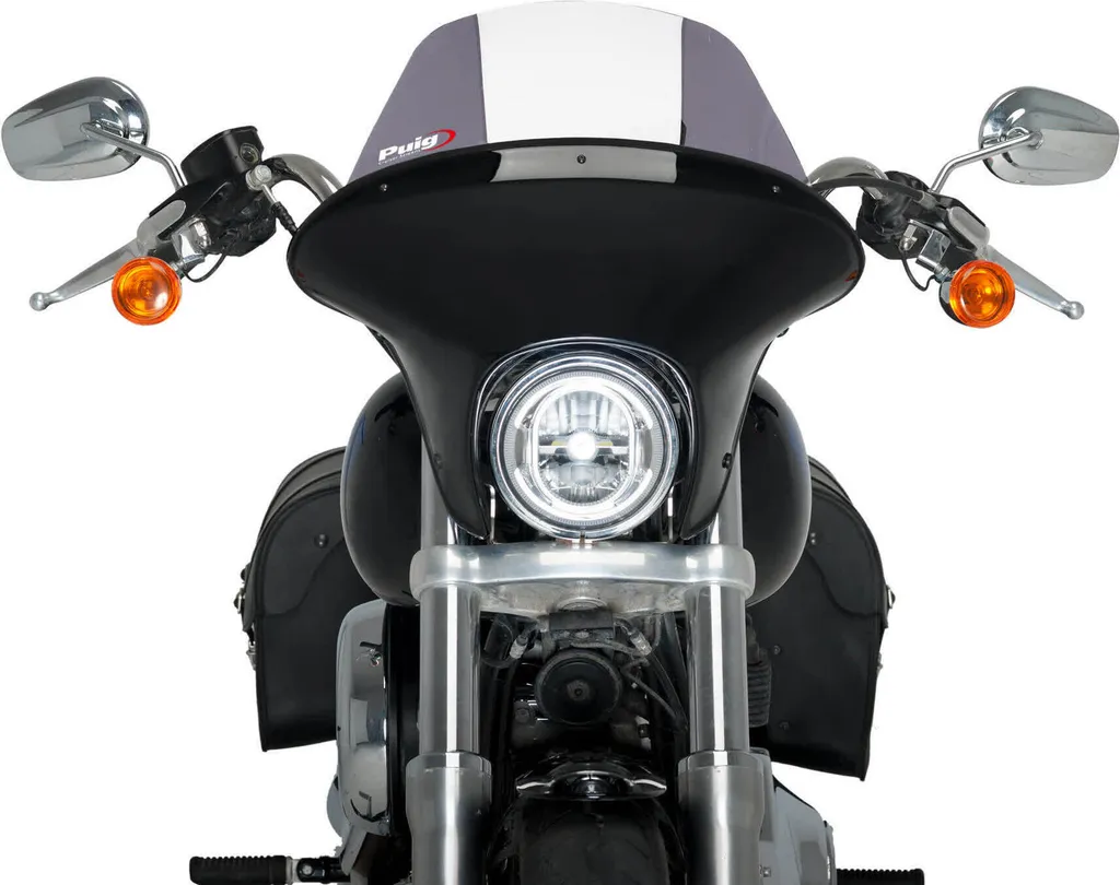 Bulle Batwing SML Touring Puig Fumé Clair pour Harley Softail Low Rider