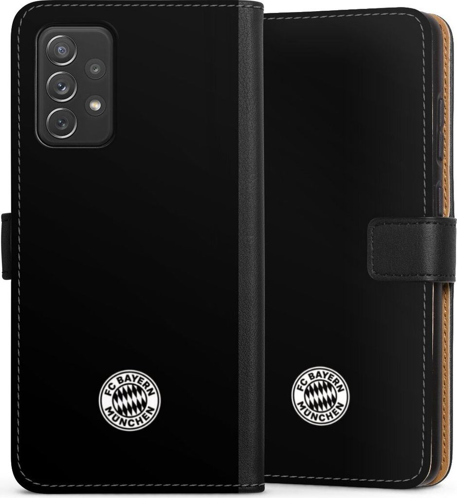 DeinDesign Klapphülle für Samsung Galaxy A72 Handytasche Lederhülle Tasche FC Bayern München FCB Offizielles Lizenzprodukt