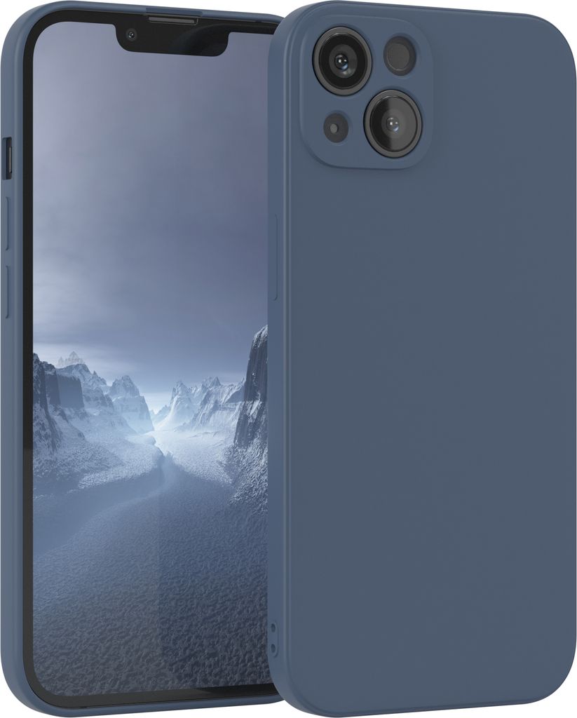 EAZY CASE - TPU Hülle für Apple iPhone 13, TPU Case stoßfeste Handyhülle, weiches Cover mit Kameraschutz, Silikonhülle in Dunkelblau
