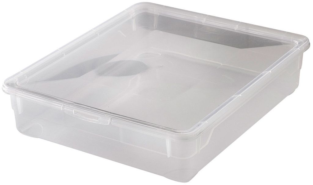 Rotho Aufbewahrungsbox Clear Shirt 9 L, 40 x 33,5 x 8,5 cm Produktbild 
