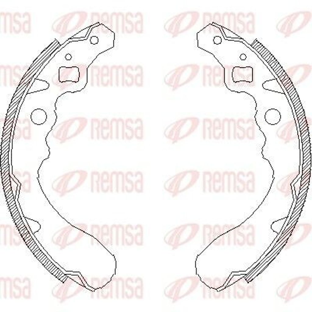 REMSA Bremsbackensatz Trommelbremse Hinten für OPEL KADETT C Caravan 4390.00
