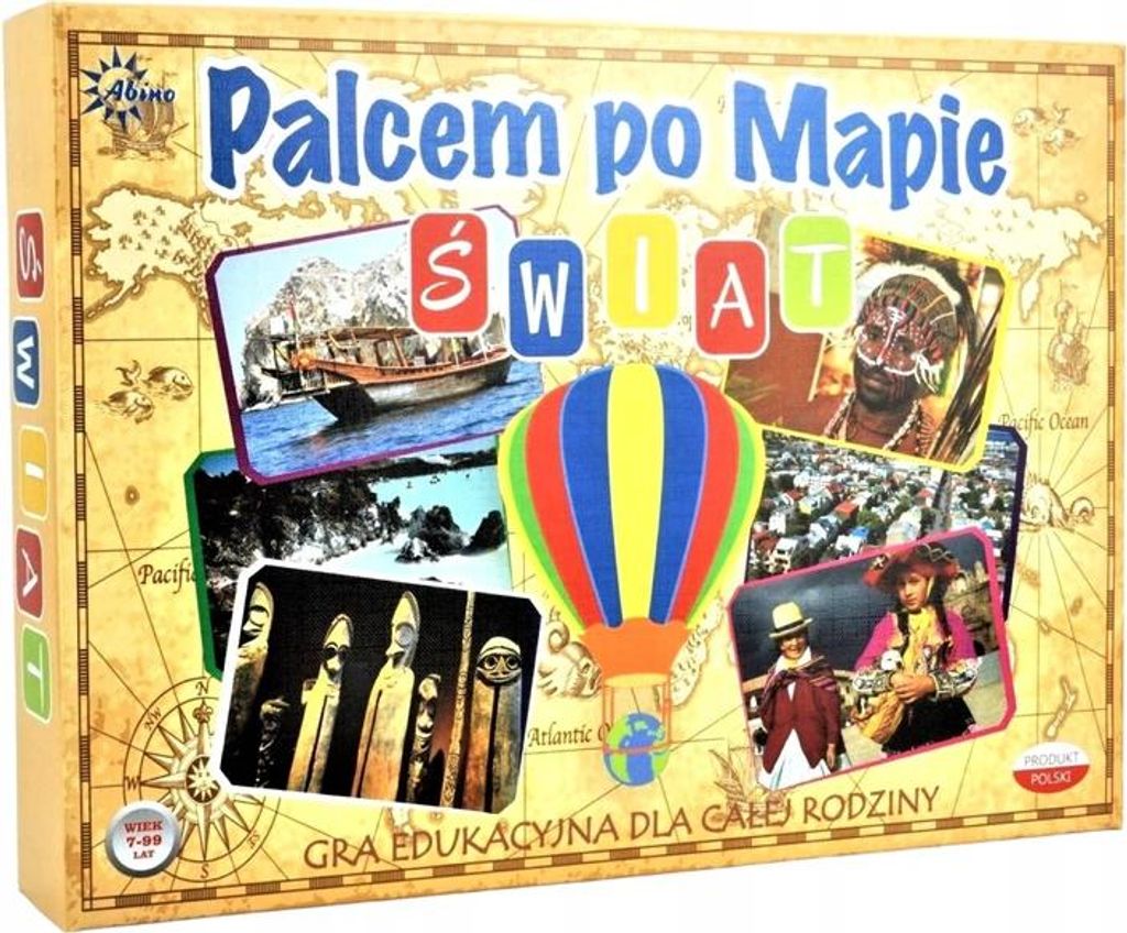 ABINO Spiel mit dem Finger auf der Karte - Welt (Foto) AB 37114