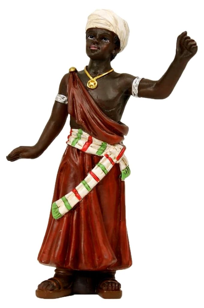 Krippenfigur Kameltreiber, 9 cm hoch, geeignet für Krippen mit 9 cm Figuren