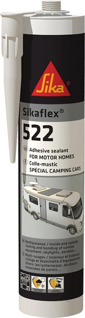 A product shot of a Sika Sikaflex-522 sealant tube.