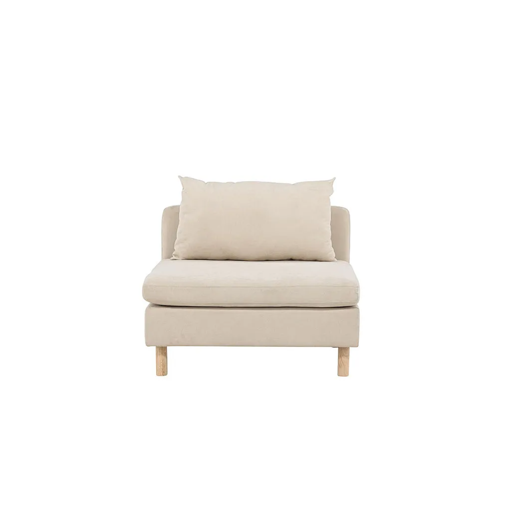 Canapé module centre Zero beige : l'élément pour réparer ou agrandir