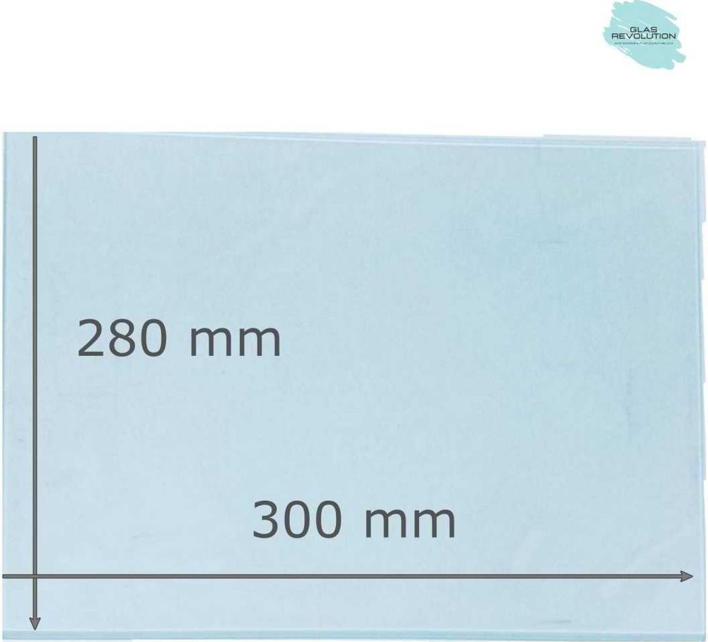 Glasplatte | Glasregal | Glasscheibe - satiniertes Glas - 6 Produktbild 