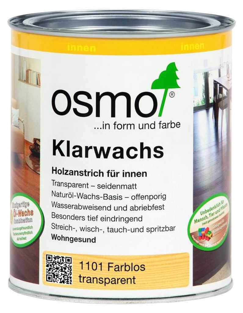 Osmo Klarwachs Farblos 0,75 l - 10200001 Produktbild 