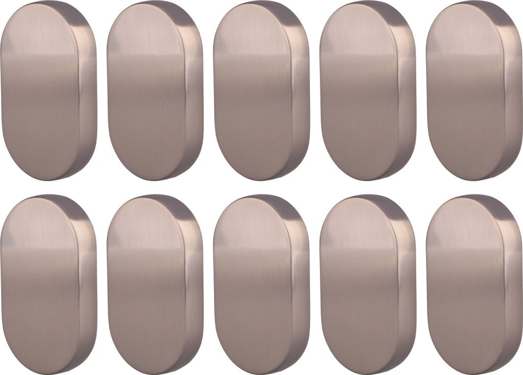 Natural Goods Berlin Möbelgriffe rund OVAL, 16mm Lochabstand, Schrankknöpfe passend für 15-22mm Türstärken, Griffe für Küchenschränke, Komm...