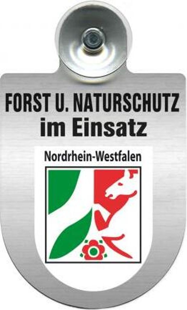 Einsatzschild mit Saugnapf - Forst u. Naturschutz im Produktbild 
