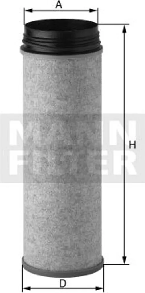 Filtre à air secondaire de rechange pour entretien révision périodique