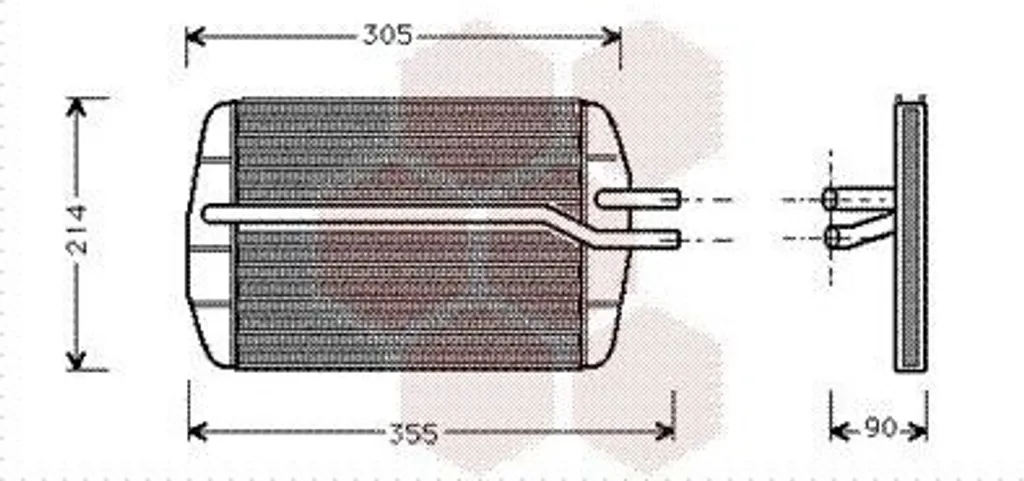 Chauffage Habitacle FORD KA PUMA : Échangeur de Chaleur VAN WEZEL 18006216