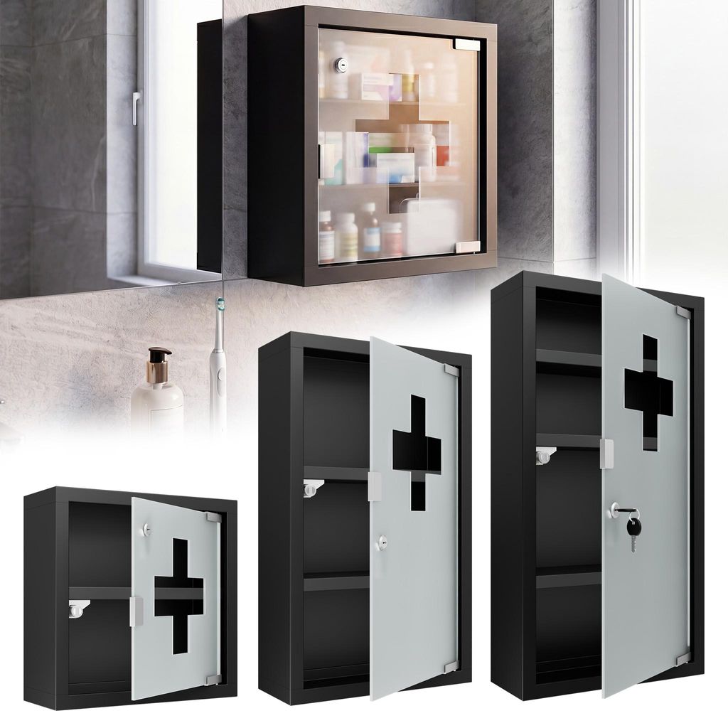 Armoire à pharmacie UISEBRT en acier inoxydable pour Image du produit 