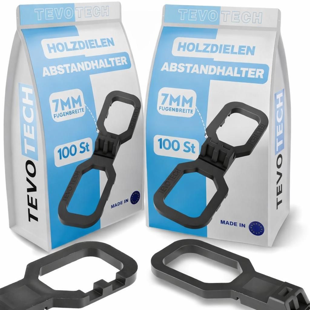 TevoTech Terrassendielen Abstandhalter Distanzhalter 7 mm WPC Holz 200 Stk.