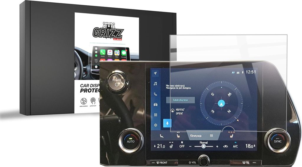 Keramische Autodisplayfolie für Lexus NX 2 9,8" (2021-2025), Grizz Protector