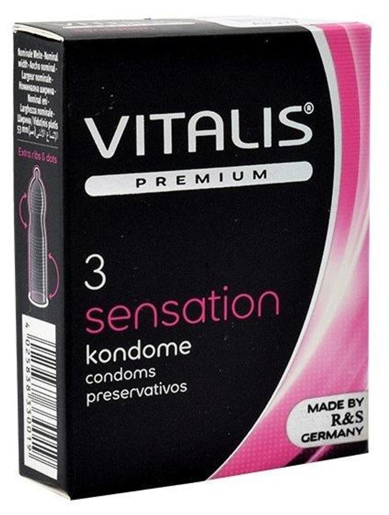 VITALIS Vitalis PREMIUM Sensation - 3 préservatifs à effet 3-en-1 – photo 1
