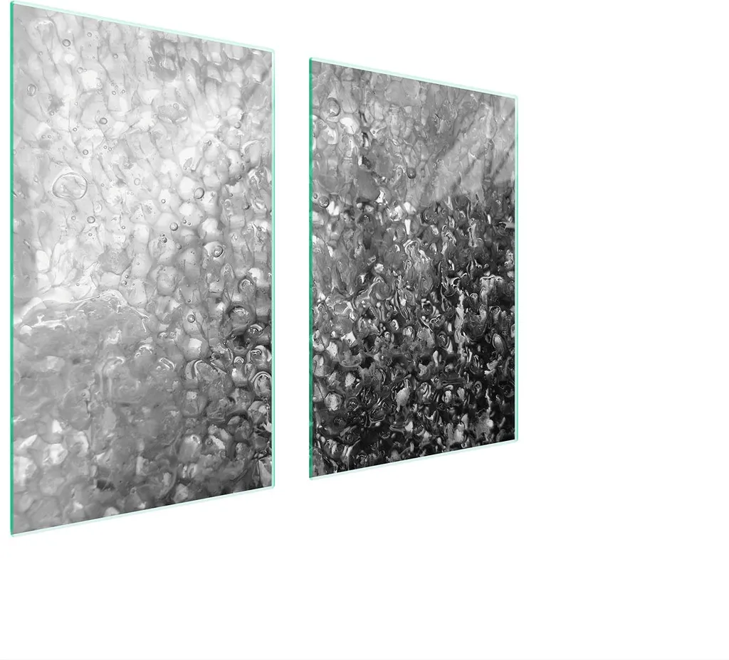 Pannello Protezione Cucina Vetro 65x52 Gocce - Paraschizzi Temperato