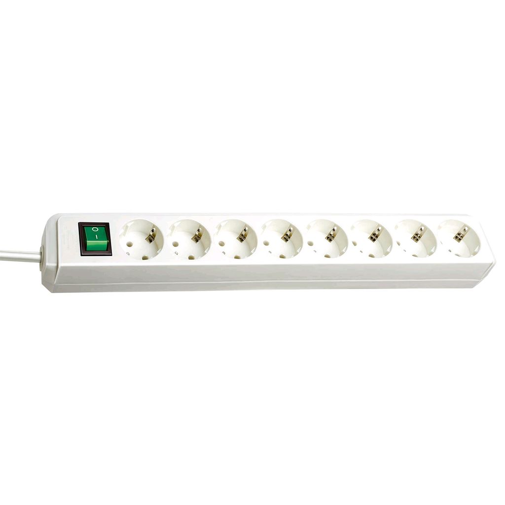 Brennenstuhl Steckdosenleiste - 8-fach - 1,5m - Weiss - mit Immagine del prodotto 