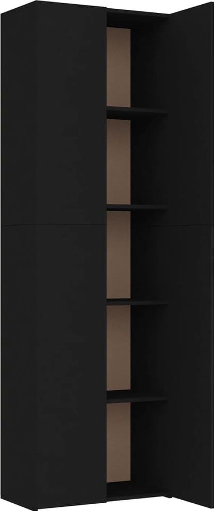 "2026 Aktion" Büroschrank Schwarz 60x32x190 cm Holzwerkstoff - DEMöbel5941136