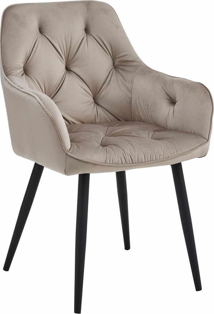 Esszimmerstuhl JORK VELVET, beige