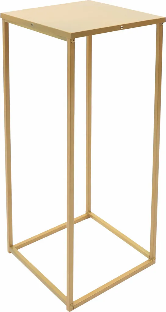 Colonne de Fleurs Or 80cm Amovible en Métal Robuste pour Décor de Fête
