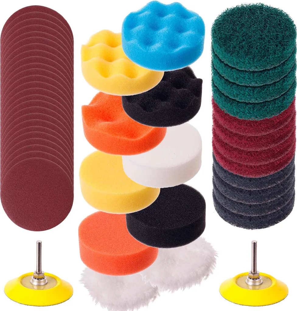 Offerta 50 Dischi Spugne Abrasive 75mm Velcro DK-1002 Tuttofare