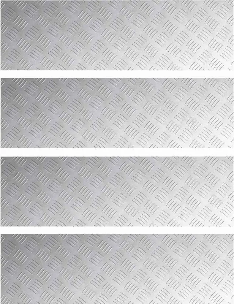 Gradini vidaXL Alluminio 100x30cm (Set 4) - Protezione Scale Esterni