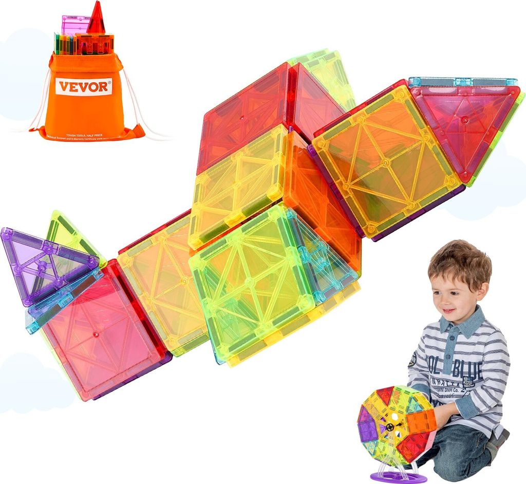 Magnetic Building Kinder Spielzeug Magnetische Bausteine Blöcke 121-teilig