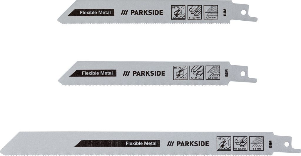 PARKSIDE® Säbelsägeblätter PFSZ 3 B1 (Metall Fein) Produktbild 
