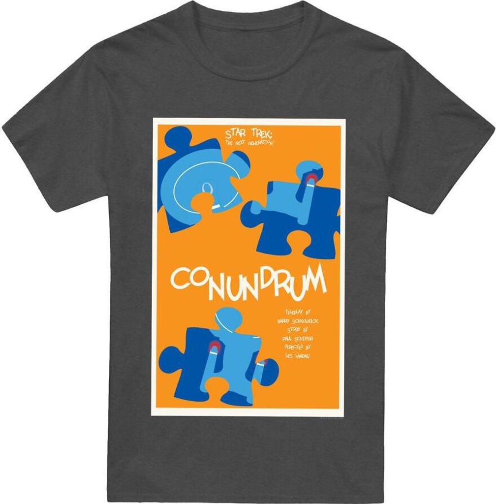 Star Trek - "The Next Generation Season 5 Episode 14" T-Shirt für Herren/Damen Uni TV17892 (3XL) (Holzkohle)