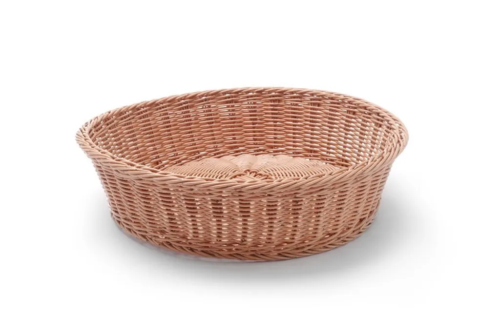 Corbeille à pain ronde HENDI marron Ø400x90 mm pour buffet professionnel