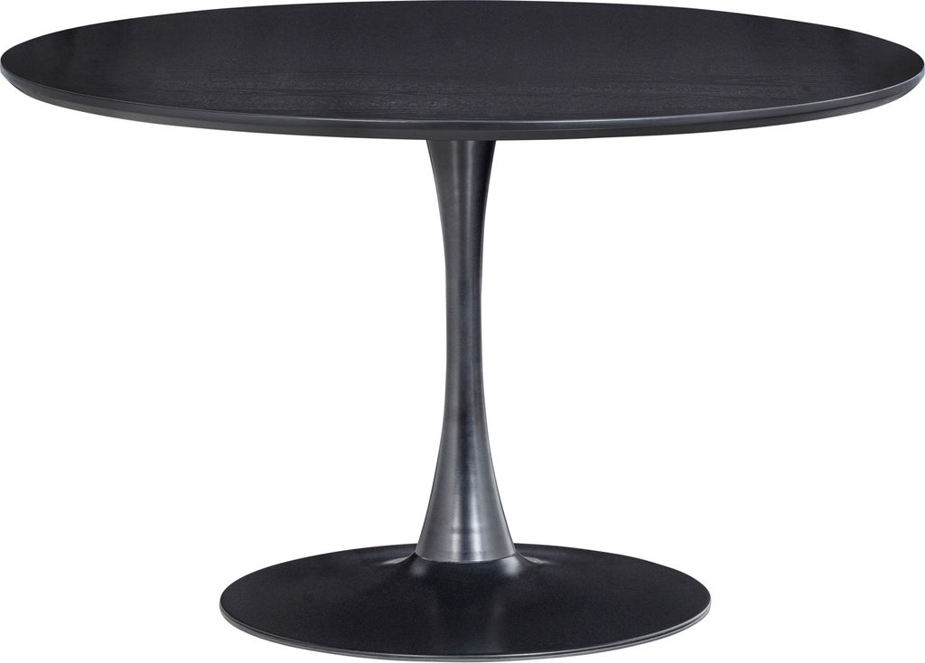 Sammy Esstisch Trompetenfuss Rund Mdf Schwarz Ø120cm Produktbild 