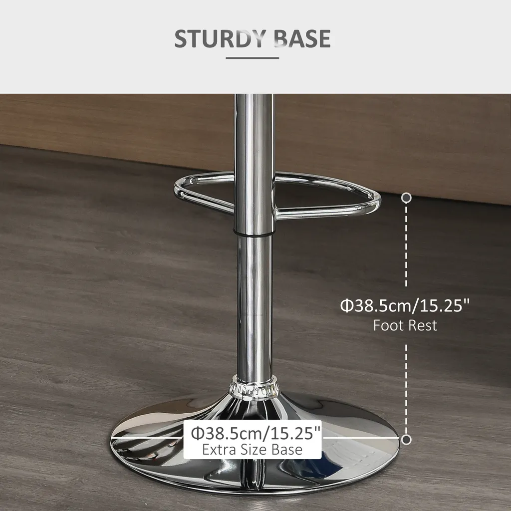 Tabouret de Bar Confortable en Lin Gris : Lot de 2 Sièges Ergonomiques