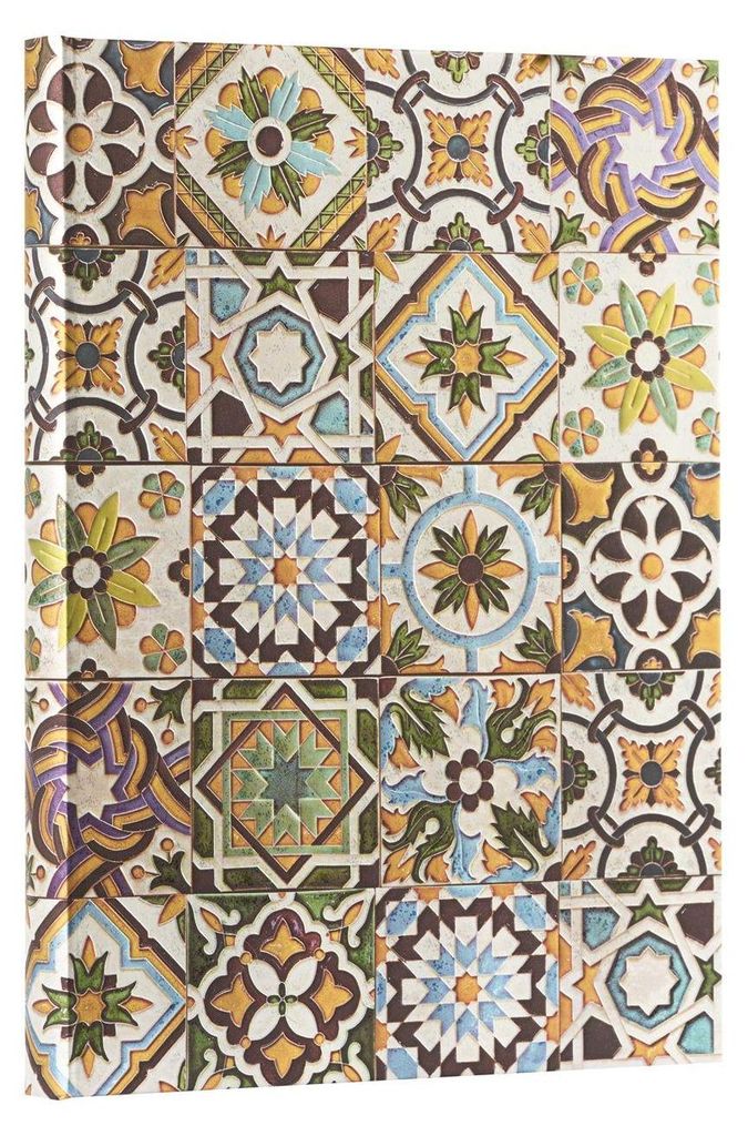 Paperblanks Porto Portuguese Tiles Hardcover Journal Ultra Lined Elastic Band Closure 144 Pg 120 GSM