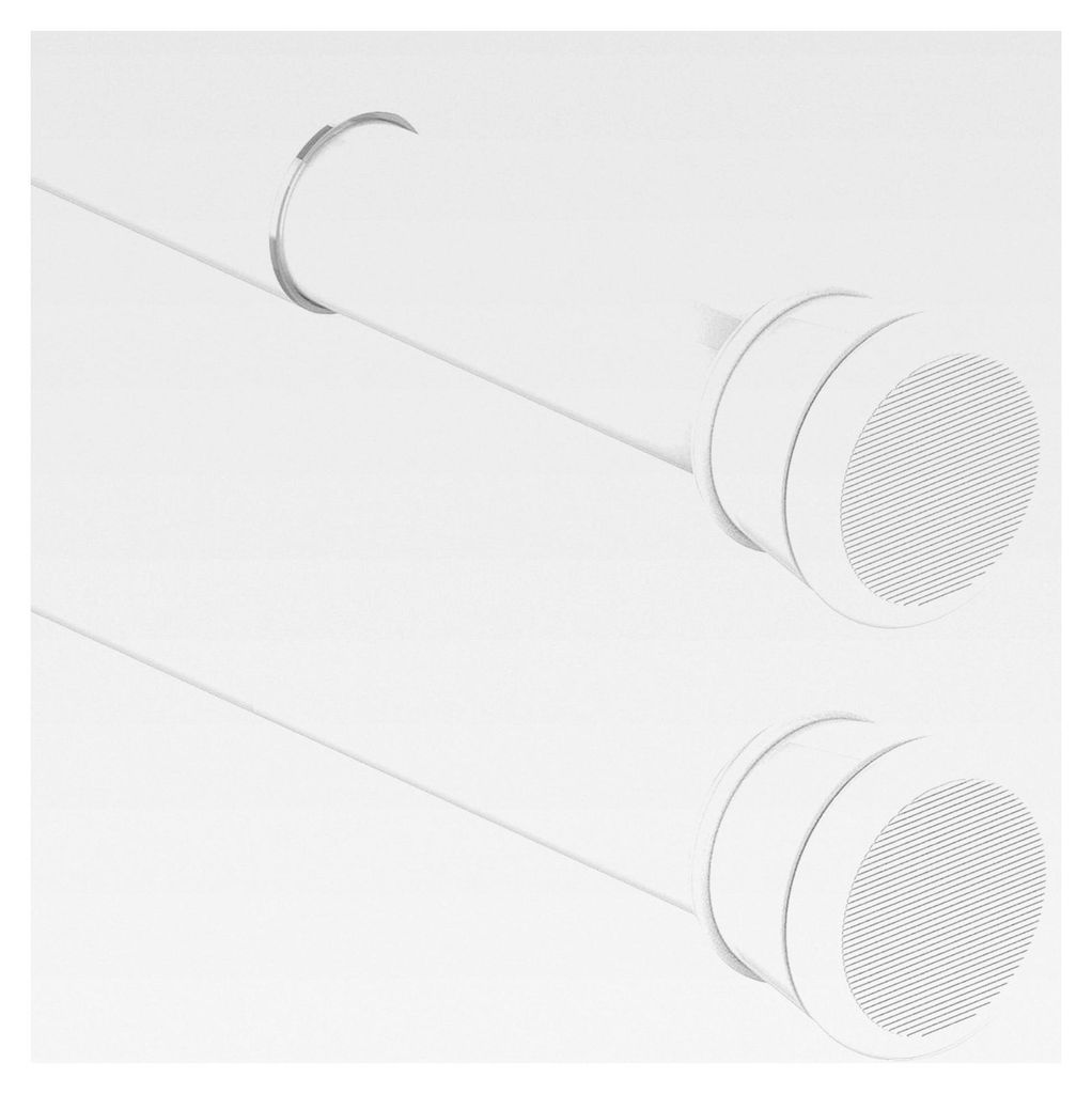 Duschstange ohne Bohren, extra lange Gardinenstange, ausziehbar, Teleskopstange für Badezimmer und Schlafzimmer, Weiß (85-220CM, Φ32mm)