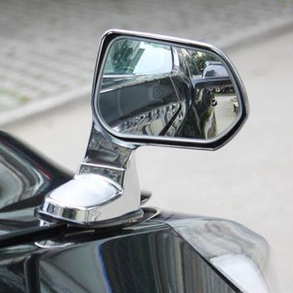 3R-105R 360 Grad drehbare rechte Seitenassistent Spiegel für Auto (Silber)