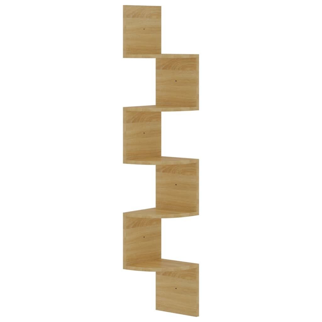 vidaXL Wandplank, hoekmodel, Sonoma-eikenhout, 19x19x123 Productafbeelding 