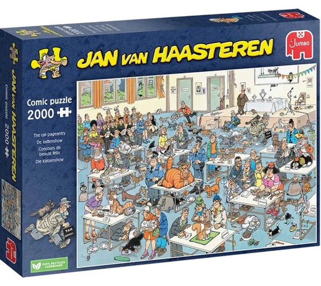 Puzzle Jan van Haasteren Die Katzenshow 2000 Pièces - Cadeau Idéal