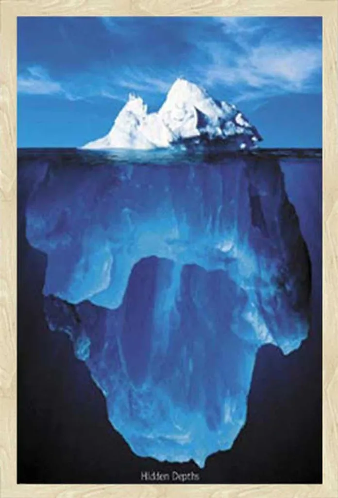 Poster Successo Iceberg Shinsuke® - Cornice Rovere Maxi con Vetro