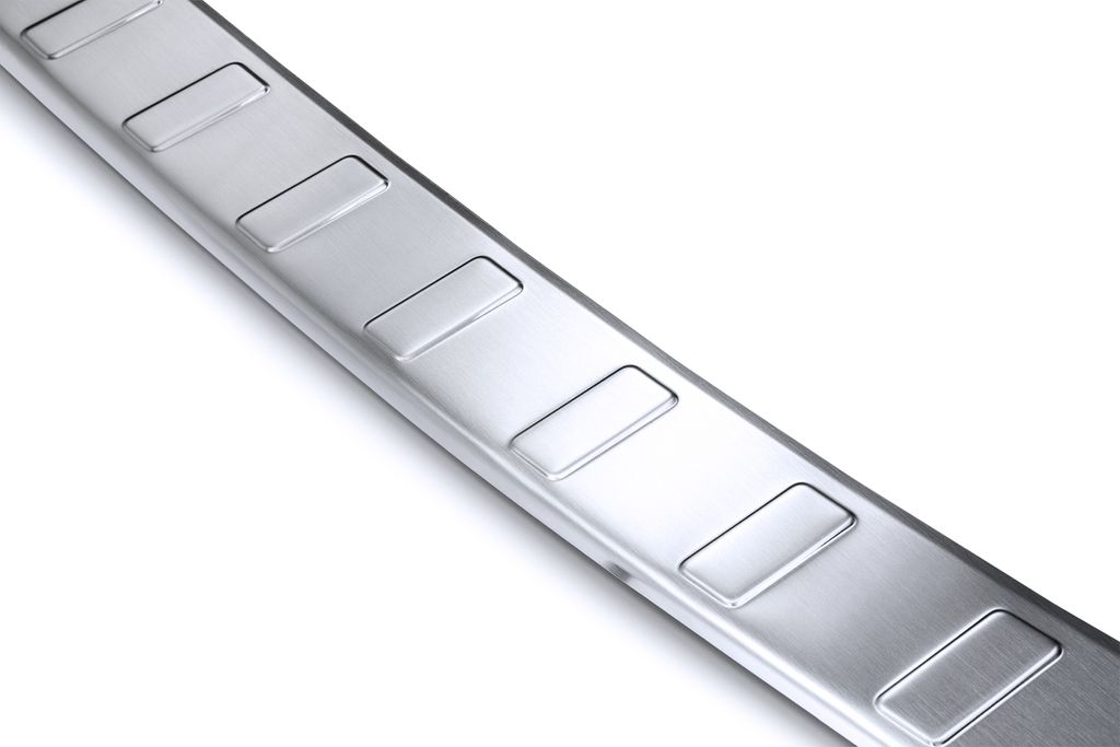 Ladekantenschutz mit Abkantung passend für Peugeot 3008 2 Edelstahl 10/2016-2024, Farbe:Silber