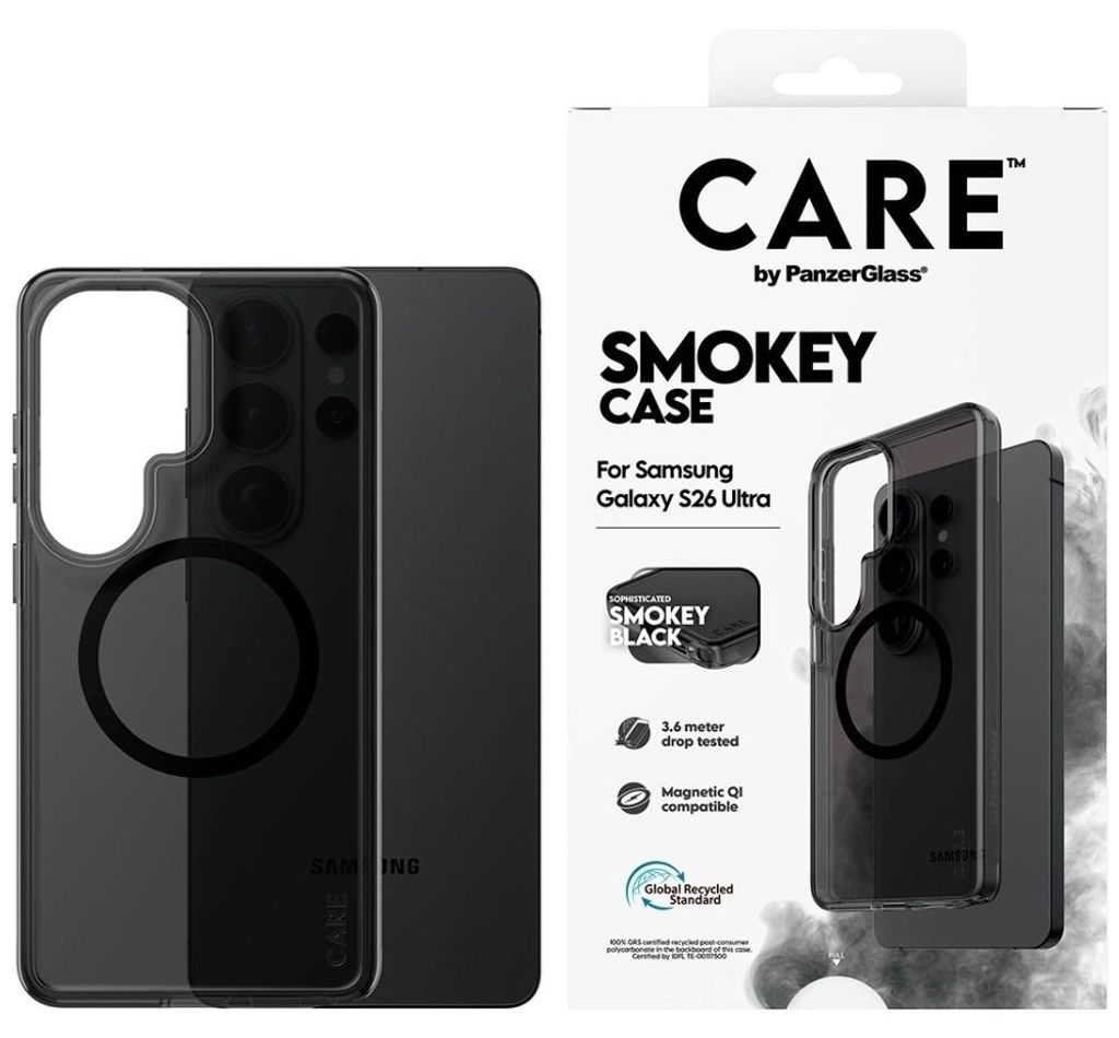 PanzerGlass CARE™ by ® Smokey Case w. Black Qi Samsung Zdjęcie produktu 