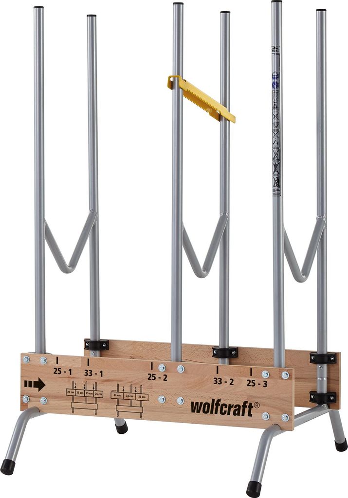 wolfcraft GmbH 5121000, Držiak dreva, Kov, Drevo, Čierna, Obrázok produktu 