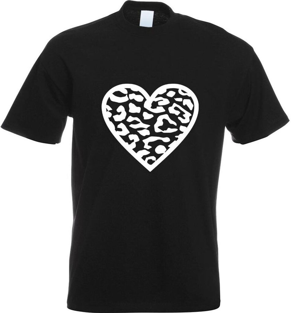 Kiwistar - T-Shirt - schwarz - Leopard Motiv Bedruckt Funshirt Design Print - mit Motiv Bedruckt - Funshirt Design - Sport - Freizeit - Herren - XXL