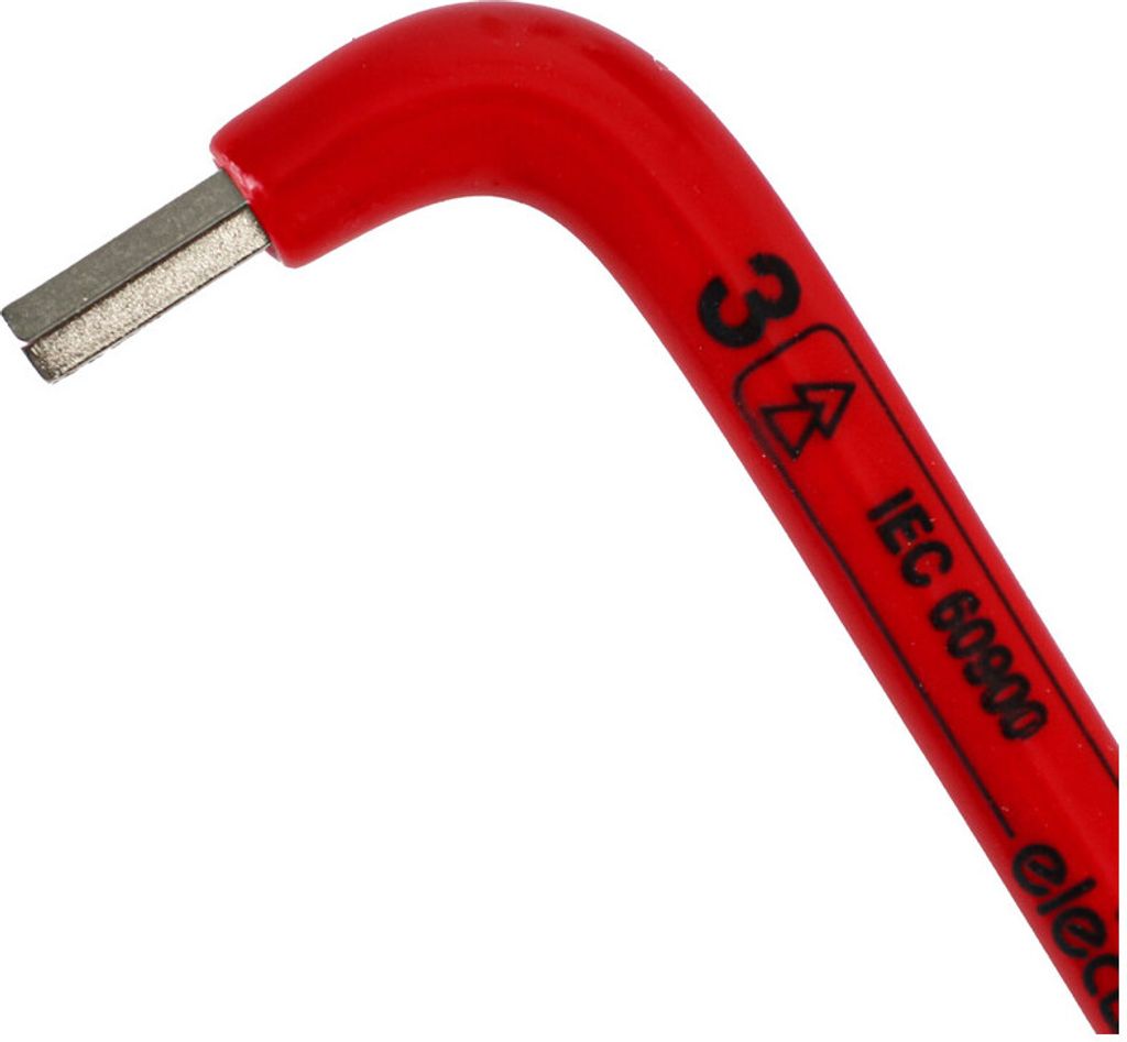 WETEC Innensechskant-Stiftschlüssel, 1000 V, Größe 3 mm (Sechskantschlüssel)
